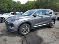 Salvage cars for sale at Austell, GA auction: 2020 Hyundai Santa FE SEL