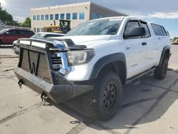 Salvage cars for sale at Littleton, CO auction: 2015 Toyota Tundra Double Cab SR