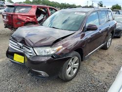 Salvage cars for sale at Hillsborough, NJ auction: 2012 Toyota Highlander Limited