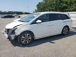 Salvage cars for sale at Dunn, NC auction: 2014 Honda Odyssey Touring