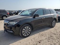 Salvage cars for sale at Houston, TX auction: 2016 Acura MDX Technology