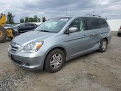 Salvage cars for sale at Portland, OR auction: 2007 Honda Odyssey EXL