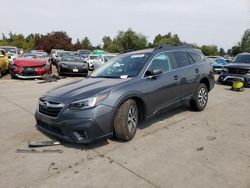 Salvage cars for sale at Woodburn, OR auction: 2020 Subaru Outback Premium