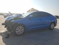 Salvage cars for sale at Grand Prairie, TX auction: 2018 Hyundai Elantra SE