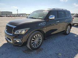 Salvage cars for sale at New Braunfels, TX auction: 2016 Infiniti QX80