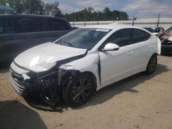 Salvage cars for sale at Spartanburg, SC auction: 2018 Hyundai Elantra SEL