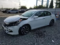 Honda salvage cars for sale: 2017 Honda Accord EXL