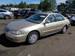 Salvage cars for sale at Denver, CO auction: 2002 Honda Accord LX