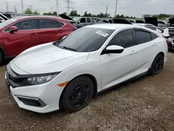 Honda salvage cars for sale: 2019 Honda Civic LX