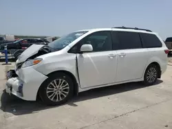 Salvage cars for sale at Grand Prairie, TX auction: 2020 Toyota Sienna XLE