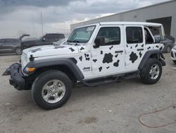 Jeep Wrangler salvage cars for sale: 2021 Jeep Wrangler Unlimited Sport