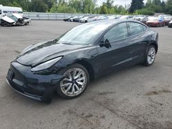 Tesla salvage cars for sale: 2022 Tesla Model 3