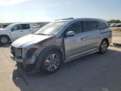 Salvage cars for sale at Grand Prairie, TX auction: 2017 Honda Odyssey Touring