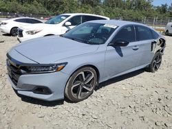 Salvage cars for sale from Copart Waldorf, MD: 2022 Honda Accord Sport