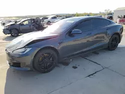 Salvage cars for sale at Grand Prairie, TX auction: 2017 Tesla Model S