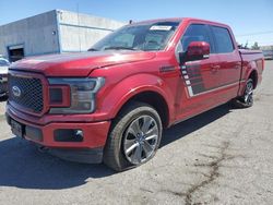 Ford salvage cars for sale: 2018 Ford F150 Supercrew