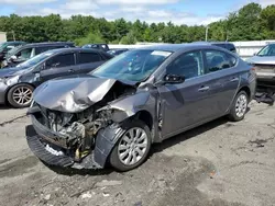 Salvage cars for sale at Exeter, RI auction: 2015 Nissan Sentra S