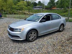 Salvage cars for sale from Copart West Mifflin, PA: 2015 Volkswagen Jetta Base