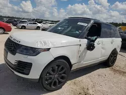 Salvage cars for sale at Houston, TX auction: 2018 Land Rover Range Rover Supercharged