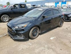 Salvage cars for sale from Copart Woodhaven, MI: 2017 Ford Focus RS