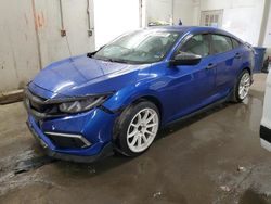 Honda salvage cars for sale: 2020 Honda Civic LX