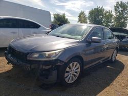 Salvage cars for sale at Elgin, IL auction: 2015 Honda Accord EXL