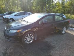 Salvage cars for sale at auction: 2012 Honda Civic EXL