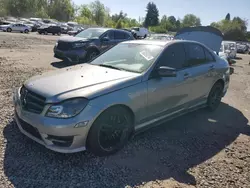 Salvage cars for sale at Portland, OR auction: 2014 Mercedes-Benz C 300 4matic