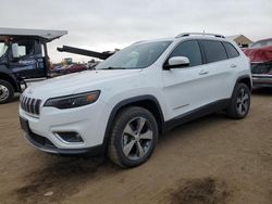 Salvage cars for sale at Brighton, CO auction: 2019 Jeep Cherokee Limited