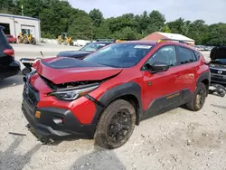 Salvage cars for sale at Mendon, MA auction: 2024 Subaru Crosstrek Wilderness