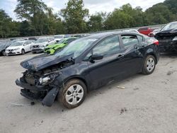 Salvage cars for sale at Ellwood City, PA auction: 2016 KIA Forte LX