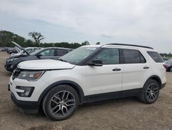 Salvage cars for sale at Des Moines, IA auction: 2016 Ford Explorer Sport