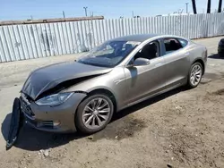 Salvage cars for sale at Van Nuys, CA auction: 2016 Tesla Model S