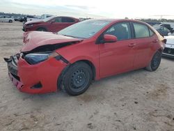 Toyota Corolla l salvage cars for sale: 2017 Toyota Corolla L