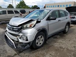 Salvage cars for sale from Copart Littleton, CO: 2015 Honda CR-V LX