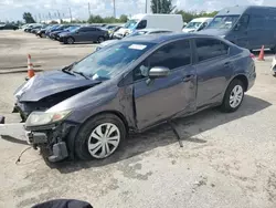 Salvage cars for sale at Miami, FL auction: 2014 Honda Civic LX