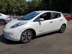 Salvage cars for sale from Copart Austell, GA: 2013 Nissan Leaf S