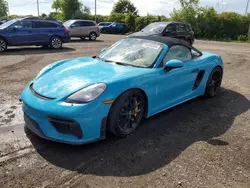 Porsche Boxster salvage cars for sale: 2020 Porsche Boxster Spyder