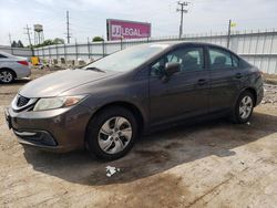 Salvage cars for sale at Dyer, IN auction: 2014 Honda Civic LX