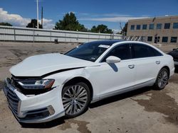 Salvage cars for sale at Littleton, CO auction: 2019 Audi A8 L