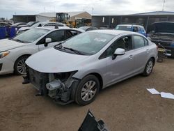 Vehiculos salvage en venta de Copart Brighton, CO: 2012 Honda Civic LX