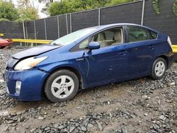 Salvage cars for sale at Waldorf, MD auction: 2011 Toyota Prius