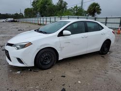 Toyota Vehiculos salvage en venta: 2015 Toyota Corolla L