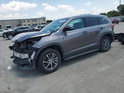 Salvage cars for sale at Wilmer, TX auction: 2019 Toyota Highlander SE