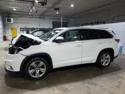 Salvage Cars with No Bids Yet For Sale at auction: 2016 Toyota Highlander Limited