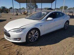 Salvage cars for sale at San Diego, CA auction: 2015 Tesla Model S 70D