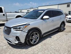 Salvage cars for sale at Kansas City, KS auction: 2017 Hyundai Santa FE SE Ultimate