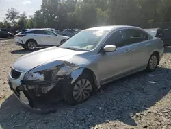 Salvage cars for sale at Waldorf, MD auction: 2008 Honda Accord LX