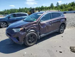 Salvage cars for sale at Windham, ME auction: 2016 Toyota Rav4 LE