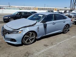 Salvage cars for sale from Copart Van Nuys, CA: 2021 Honda Accord Sport SE